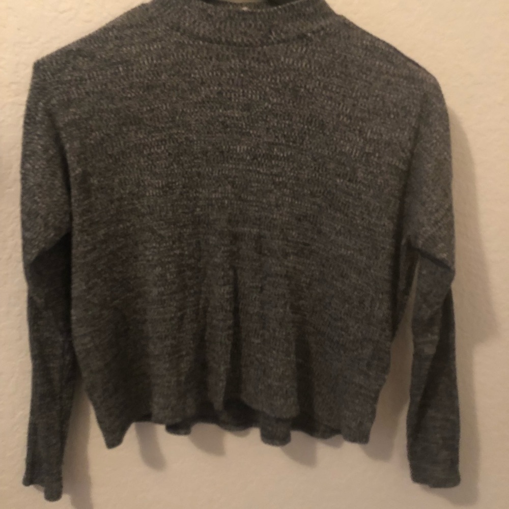 Grey turtle neck